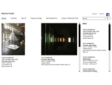 Tablet Screenshot of mischakuball.com